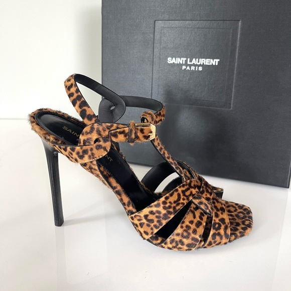 NEW AUTHENTIC SAINT LAURENT TRIBUTE SANDALS - Picture 8 of 16